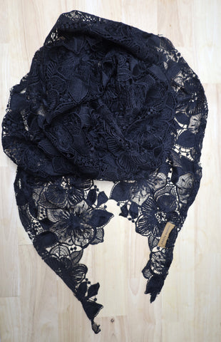 Fleur Lace Wrap - Black