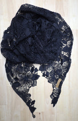 Fleur Lace Wrap - Black