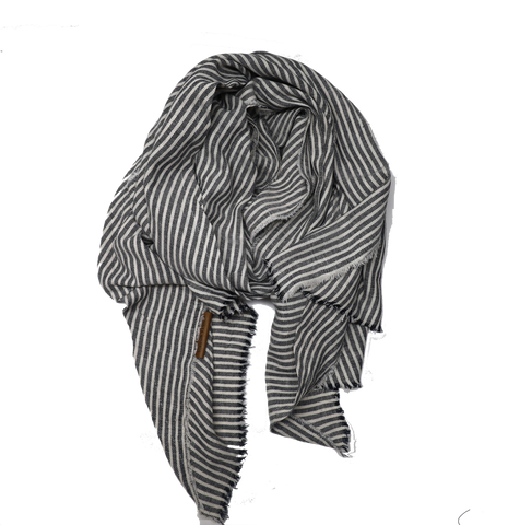 The Bali Shawl - Black Stripe