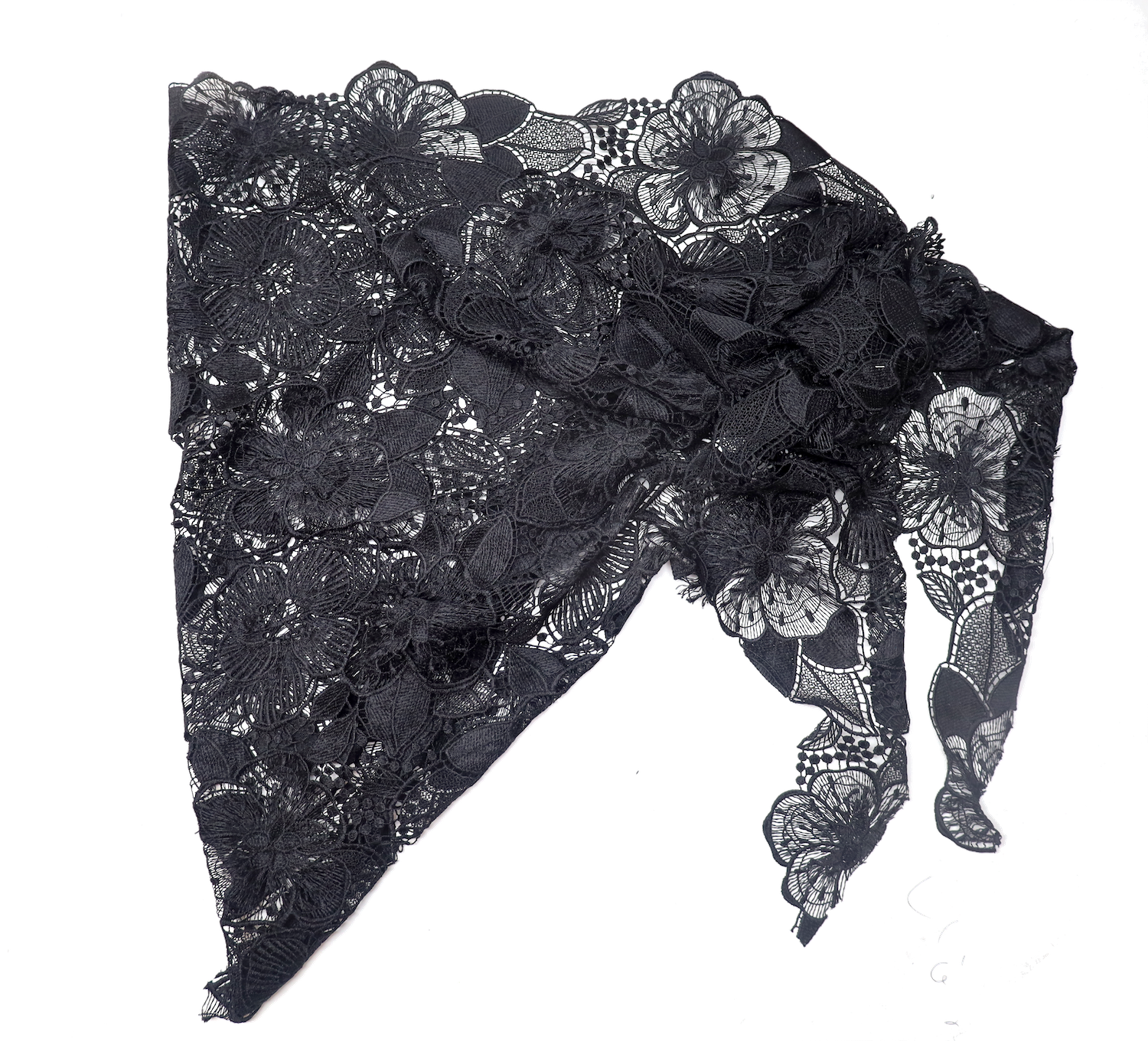 Fleur Lace Wrap - Black