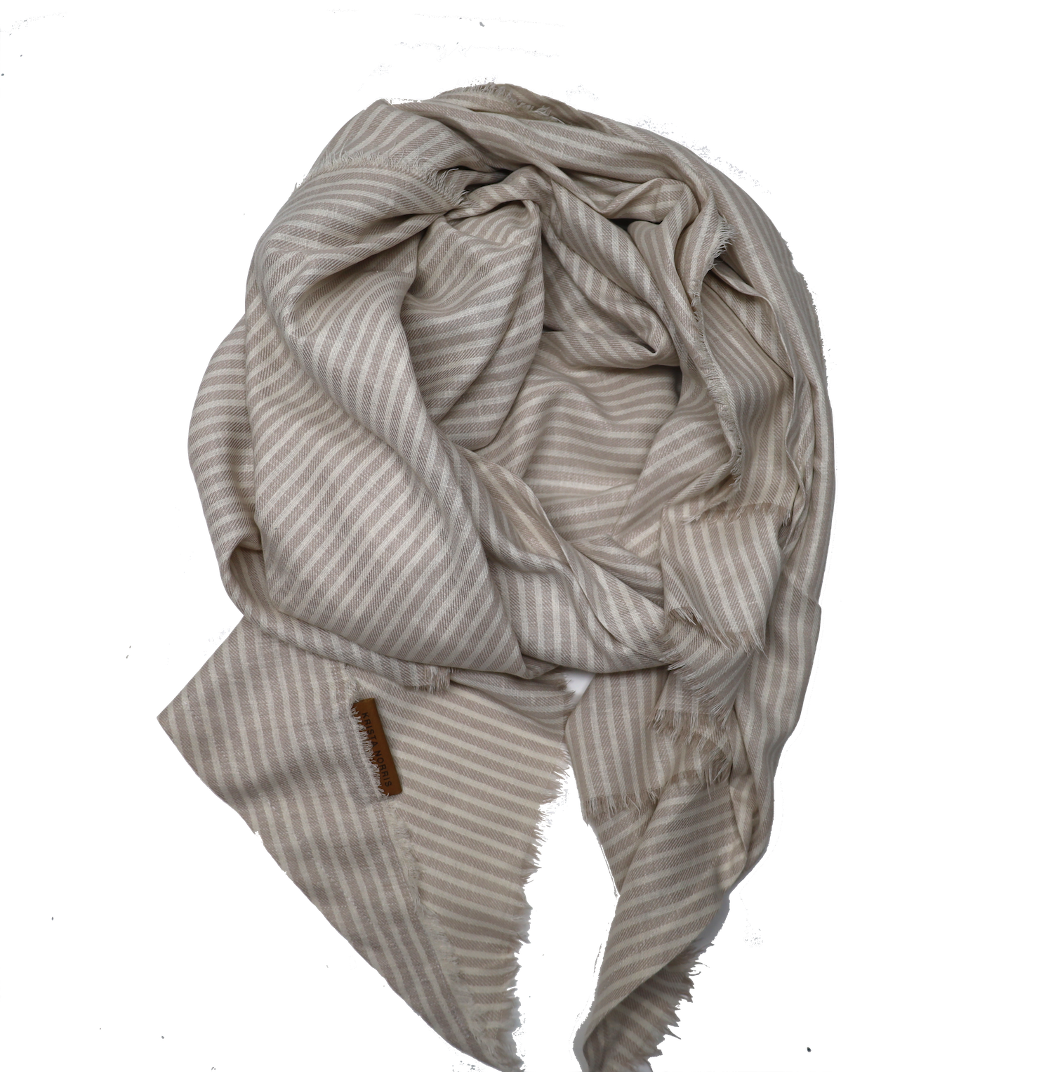 The Bali Shawl - Cream Stripe