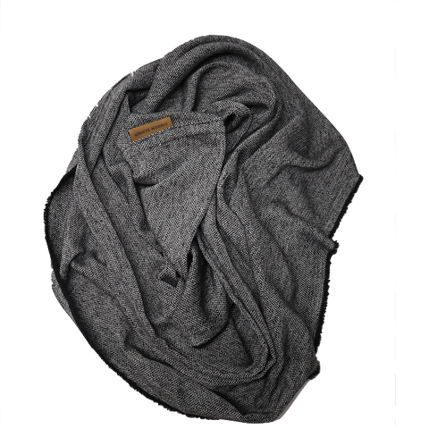 Silver Herringbone Wingtip