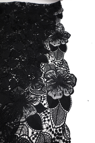 Fleur Lace Wrap - Black