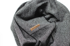Charcoal | herringbone Black Wingtip